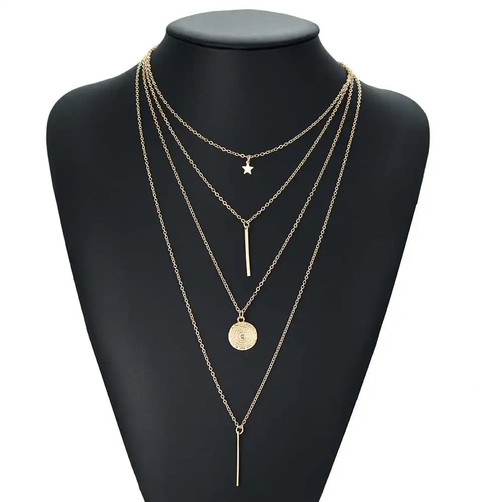 Elegant Gold Cross Pendant Necklace