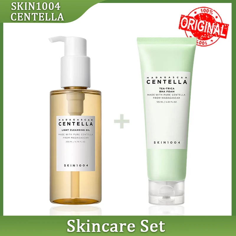 Skin1004 Madagascar Centella Complete Skincare Set – Toner, Serum, Cleanser, Clay Mask & Sun Serum for Sensitive Skin