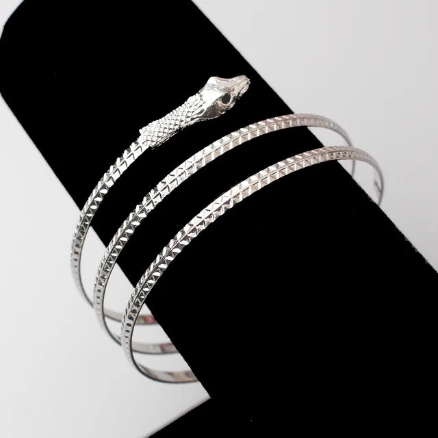Punk Snake Coil Arm Cuff Bracelet