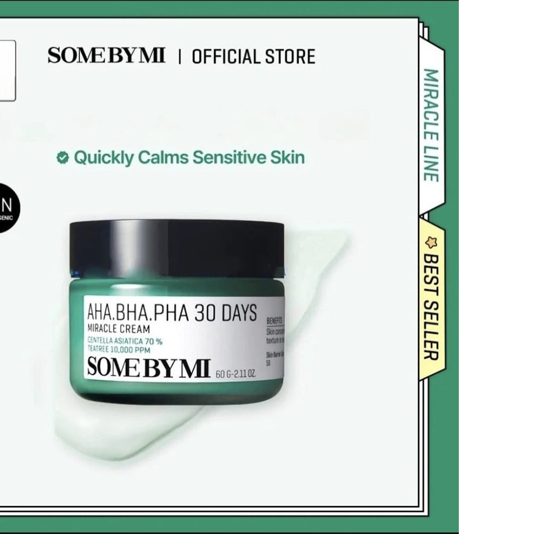 SOME BY MI AHA·BHA·PHA 30-Day Miracle Skincare Set – Toner, Serum, Cream & Foam Cleanser for Acne-Prone Skin