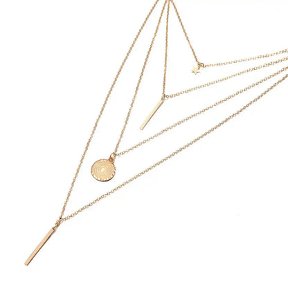 Elegant Gold Cross Pendant Necklace