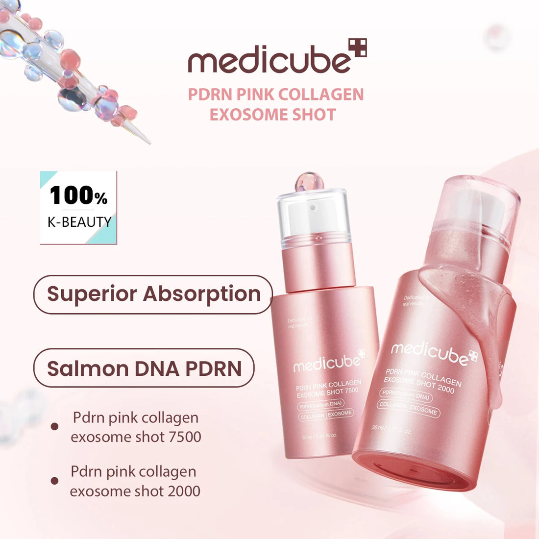 Medicube PDRN Pink Collagen Exosome Shot