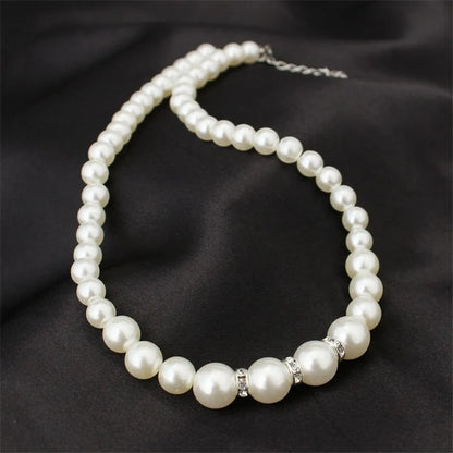 Elegant Simulated Pearl Jewelry Set