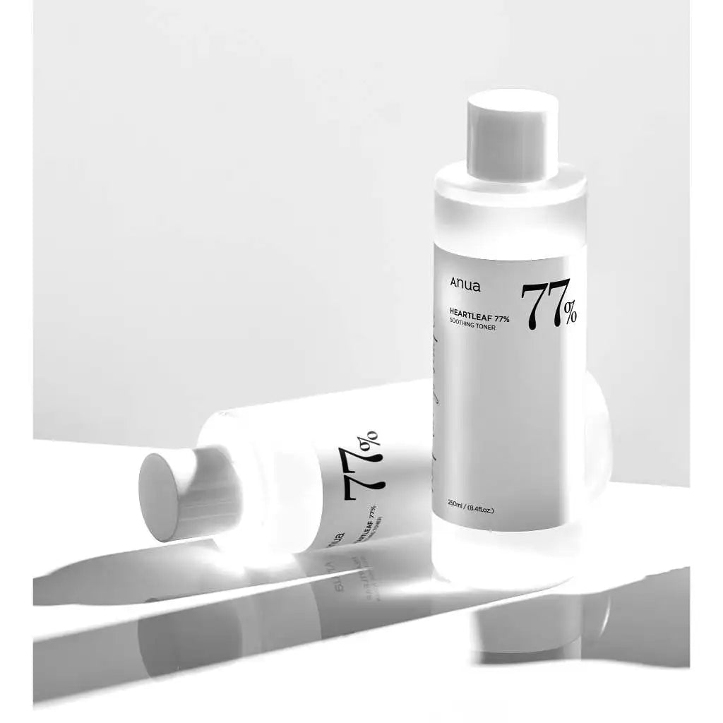 ANUA Heartleaf &amp; Peach Collection – 77% Soothing Toner, Cleansing Oil, 70% Lotion, Niacin Serum &amp; Moisture Ampoule